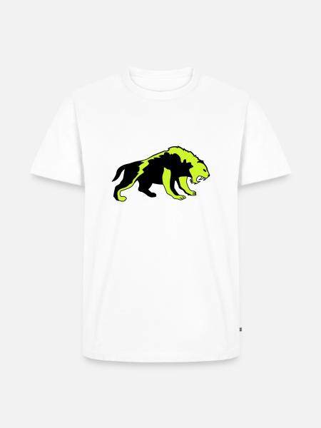 tiger 02 - Männer Premium Bio T-Shirt - Weiß