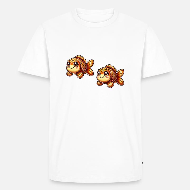 goldfisch comic 2 - Männer Premium Bio T-Shirt - Weiß