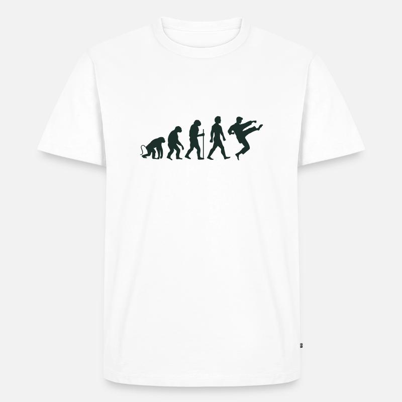 karate evolution - Männer Premium Bio T-Shirt - Weiß
