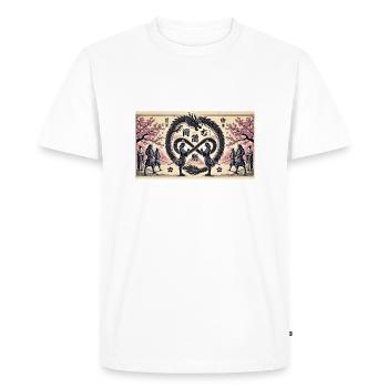 The Meeting - Men's Premium Organic T-Shirt - white - Front - Nico (187cm)