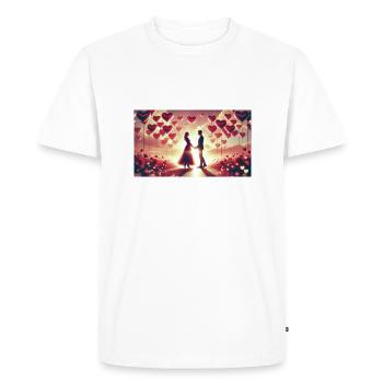 valentine's day - Men's Premium Organic T-Shirt - white - Front - Nico (187cm)