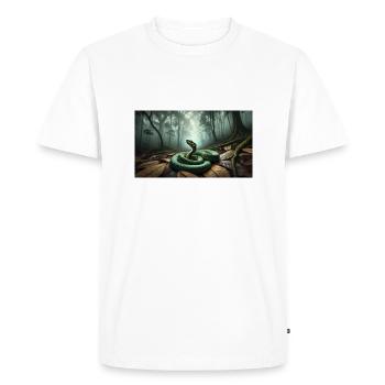 Bothrops bilineatus - T-shirt Premium bio Homme - blanc - Devant - Nico (187cm)