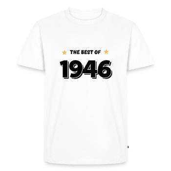 Best of 1946 - Men's Premium Organic T-Shirt - white - Front - Nico (187cm)