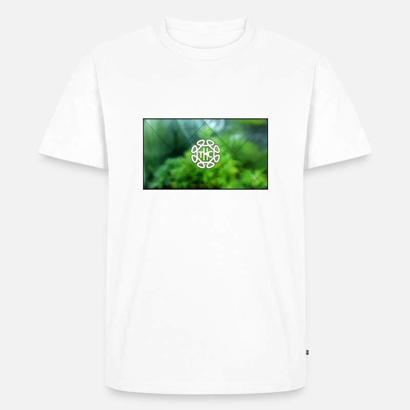 THC Cannabis - Männer Premium Bio T-Shirt - Weiß