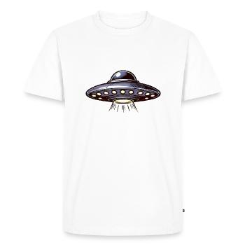 OVNI - T-shirt Premium bio Homme - blanc - Devant - Nico (187cm)