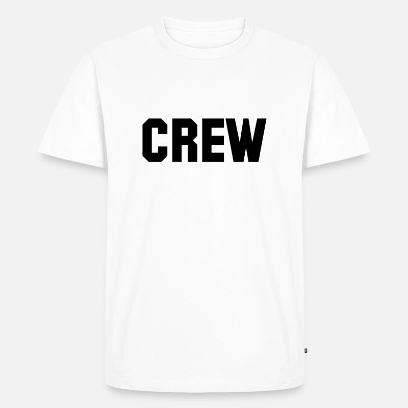 crew - Männer Premium Bio T-Shirt - Weiß