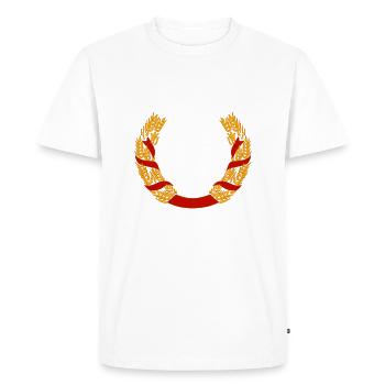 couronne de blé - T-shirt Premium bio Homme - blanc - Devant - Nico (187cm)