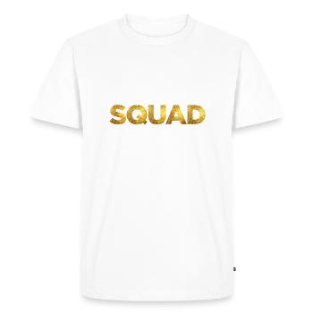 Birthday Squad - Men's Premium Organic T-Shirt - white - Front - Nico (187cm)
