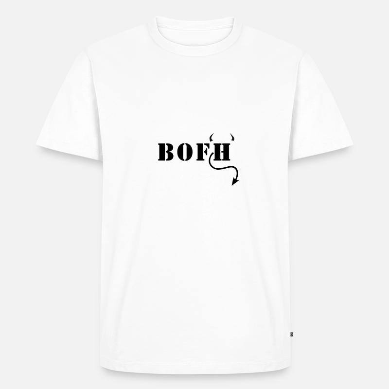 BOFH Admin Operator N3rd Geek Noob cadeau - T-shirt Premium bio Homme - blanc