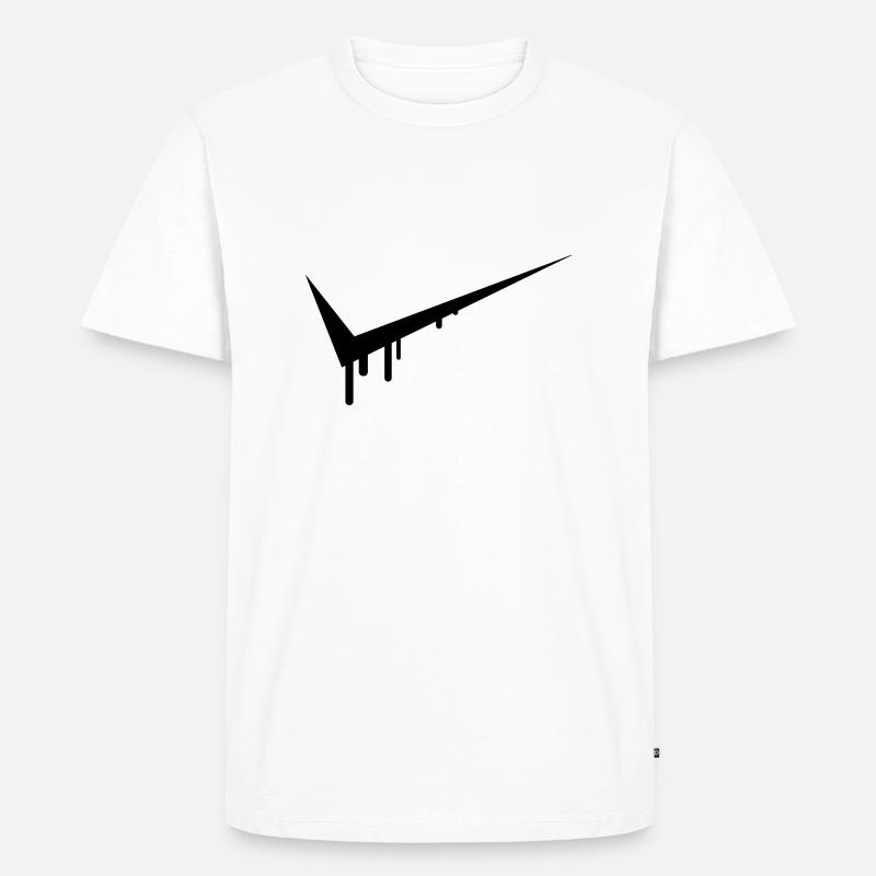 Graffiti Tick - Männer Premium Bio T-Shirt - Weiß