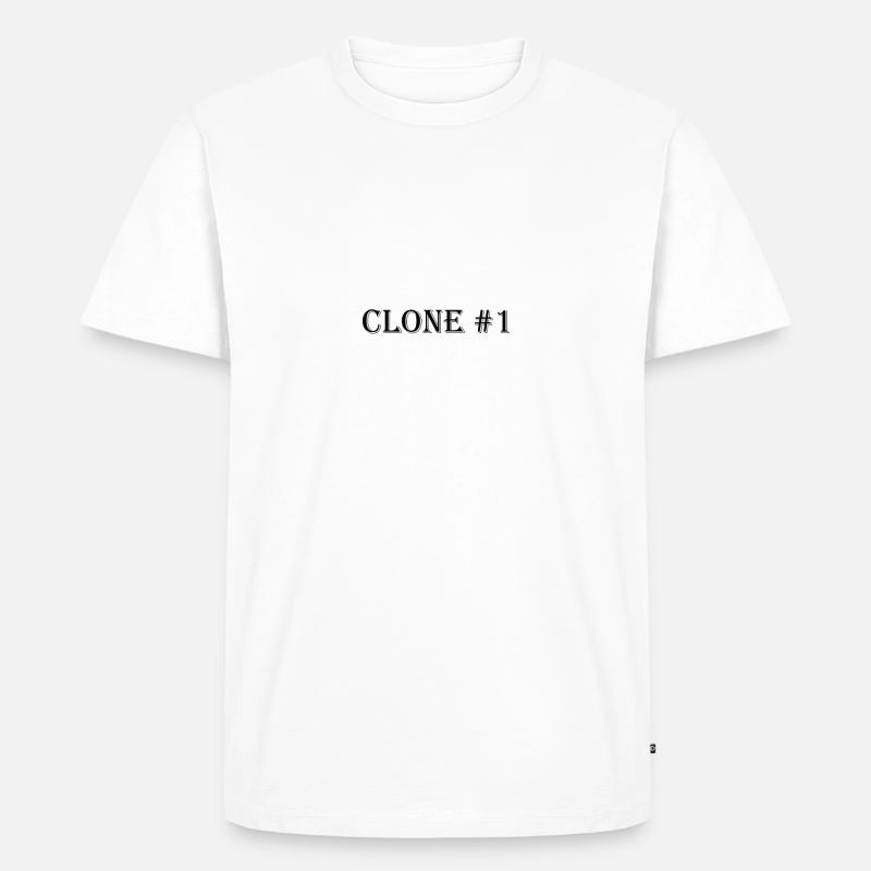 Clone #1 - Männer Premium Bio T-Shirt - Weiß