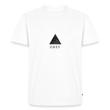 Illuminati Obey - T-shirt Premium bio Homme - blanc - Devant - Nico (187cm)