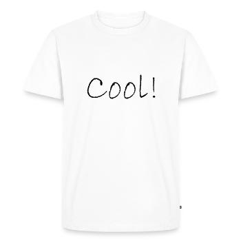 Cool - T-shirt Premium bio Homme - blanc - Devant - Nico (187cm)