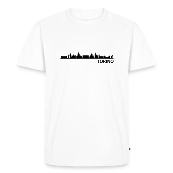 TURIN Torino Italy Skyline City - Men's Premium Organic T-Shirt - white - Front - Nico (187cm)