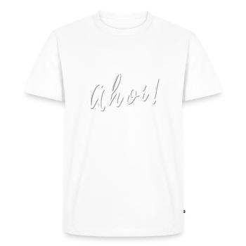 Ahoy - T-shirt Premium bio Homme - blanc - Devant - Nico (187cm)