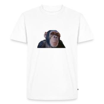Cute monkey - Men's Premium Organic T-Shirt - white - Front - Nico (187cm)