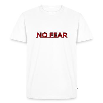 Sans peur - T-shirt Premium bio Homme - blanc - Devant - Nico (187cm)