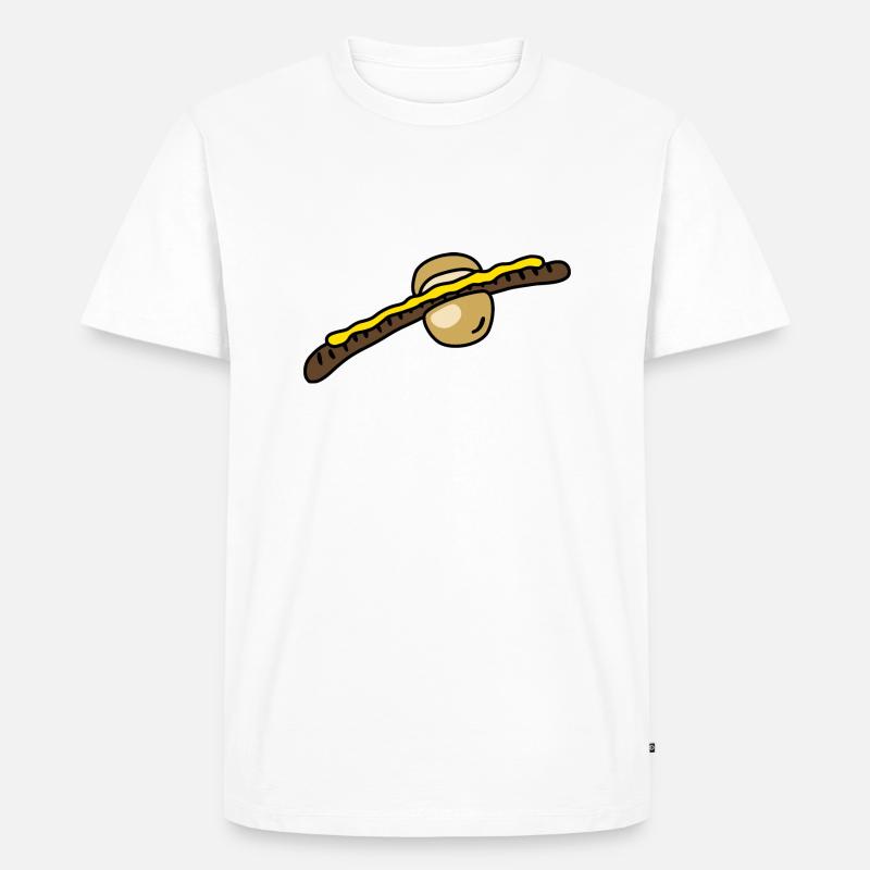 Coburger Bratwurst - Männer Premium Bio T-Shirt - Weiß