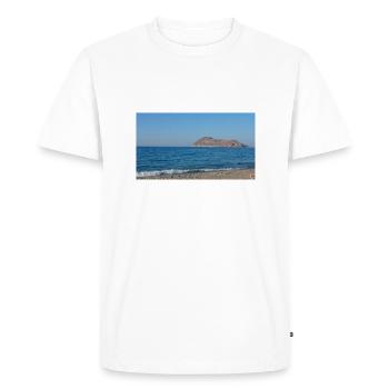 Paysage grec - T-shirt Premium bio Homme - blanc - Devant - Nico (187cm)