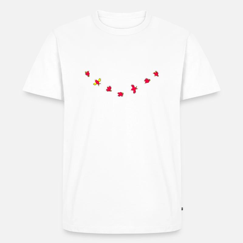 Birdies - Männer Premium Bio T-Shirt - Weiß