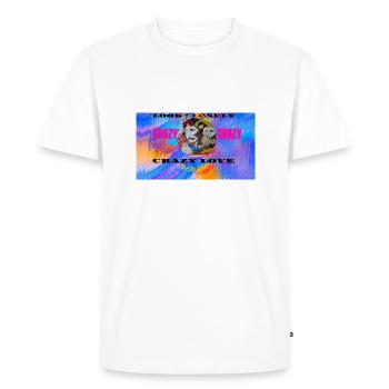 REGARDEZ ATTENTIVEMENT - T-shirt Premium bio Homme - blanc - Devant - Nico (187cm)