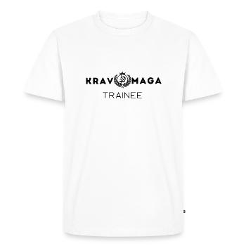 Krav Maga Trainee - Men's Premium Organic T-Shirt - white - Front - Nico (187cm)