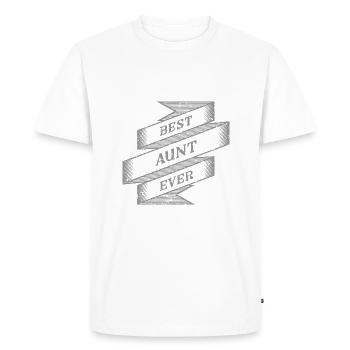 meilleure tante de tous les temps - T-shirt Premium bio Homme - blanc - Devant - Nico (187cm)