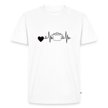Cooking Baker Gift Hobby Chef Funny - Men's Premium Organic T-Shirt - white - Front - Nico (187cm)