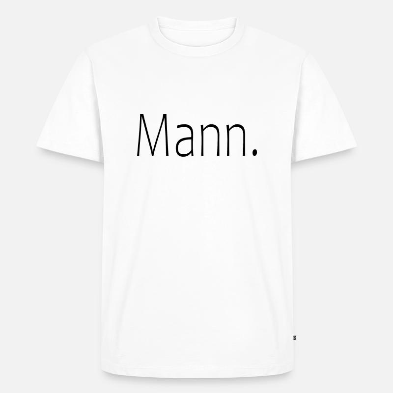 Mann - Männer Premium Bio T-Shirt - Weiß