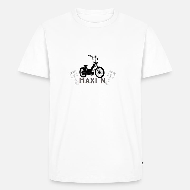 Puch maxi N - Männer Premium Bio T-Shirt - Weiß