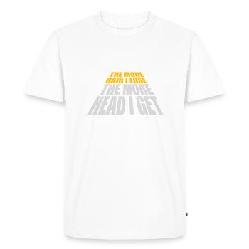 J’ai plus de tête - T-shirt Premium bio Homme - blanc - Devant - Nico (187cm)