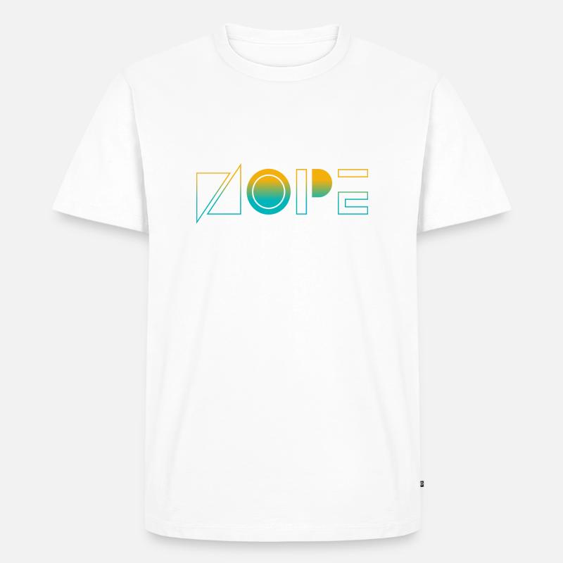 NOPE - sei kein ja-Sager! - Männer Premium Bio T-Shirt - Weiß