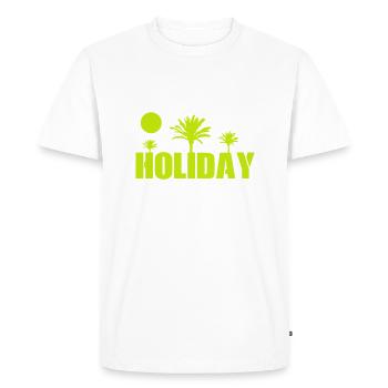 Holiday - Men's Premium Organic T-Shirt - white - Front - Nico (187cm)
