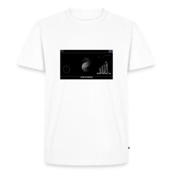 Brain Usage - Men's Premium Organic T-Shirt - white - Front - Nico (187cm)