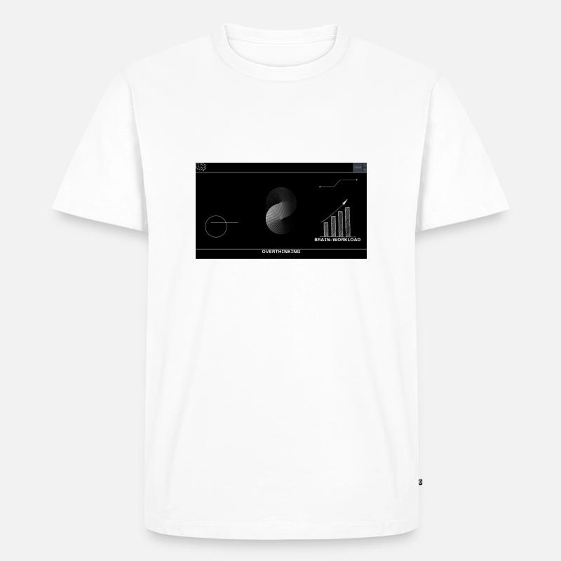 Brain Usage - Men's Premium Organic T-Shirt - white