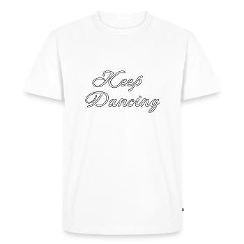 Dancing Dance Music - Men's Premium Organic T-Shirt - white - Front - Nico (187cm)