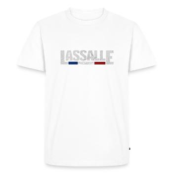 Lassalle président Jean Lassalle 2027 élections - T-shirt Premium bio Homme - blanc - Devant - Nico (187cm)