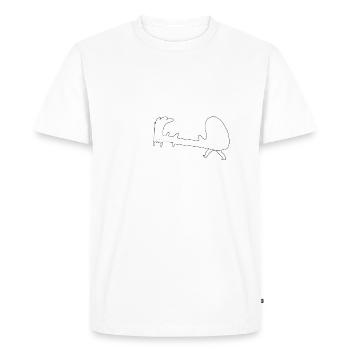 Jupin - T-shirt Premium bio Homme - blanc - Devant - Nico (187cm)