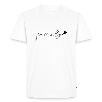 Family - Men's Premium Organic T-Shirt - white - Front - Nico (187cm)