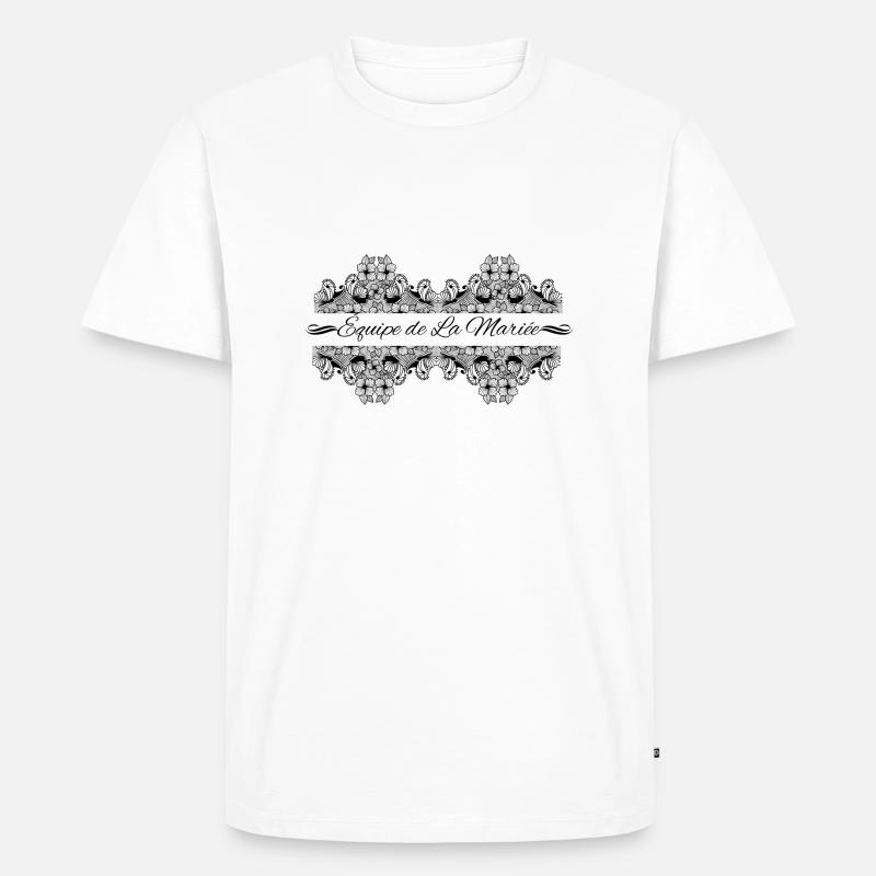Spitzenbraut-Team - Männer Premium Bio T-Shirt - Weiß