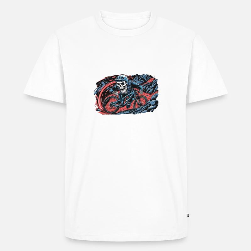 Grave Digger Trails - Männer Premium Bio T-Shirt - Weiß