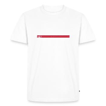 Oxford Angleterre Vintage Design - T-shirt Premium bio Homme - blanc - Devant - Nico (187cm)
