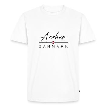 Dänemark - Aarhus - Danemark - T-shirt Premium bio Homme - blanc - Devant - Nico (187cm)