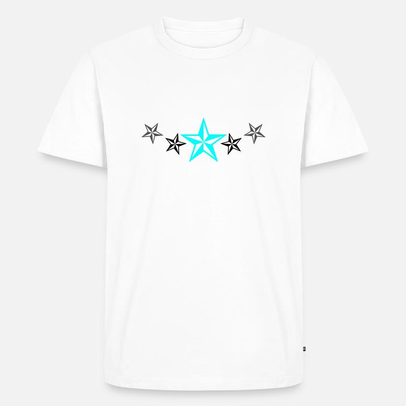 Conception d’étoiles - T-shirt Premium bio Homme - blanc