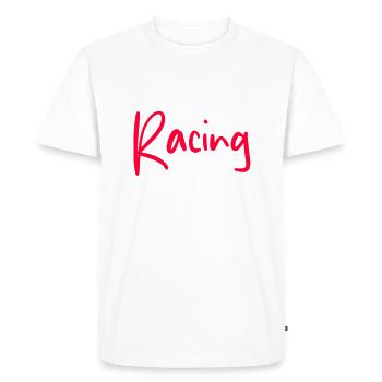 Racing - Men's Premium Organic T-Shirt - white - Front - Nico (187cm)