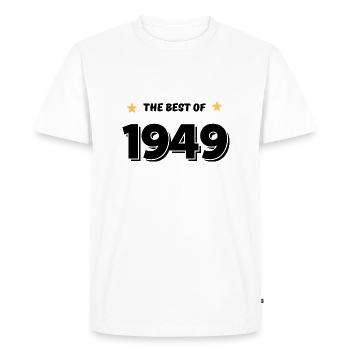 Best of 1949 - Men's Premium Organic T-Shirt - white - Front - Nico (187cm)