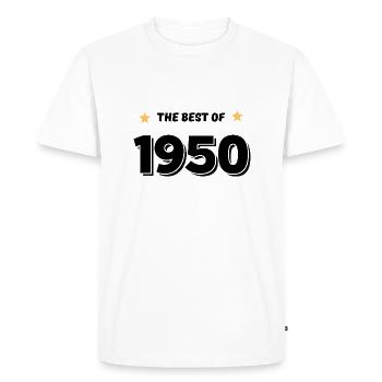 Best of 1950 - Men's Premium Organic T-Shirt - white - Front - Nico (187cm)