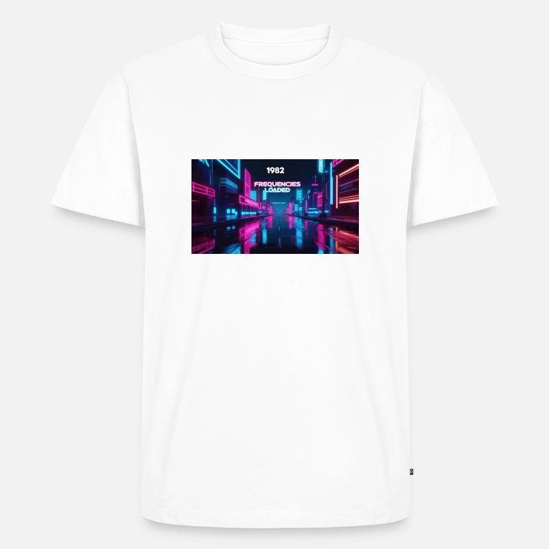 FREQUENCIES LOADED - Männer Premium Bio T-Shirt - Weiß