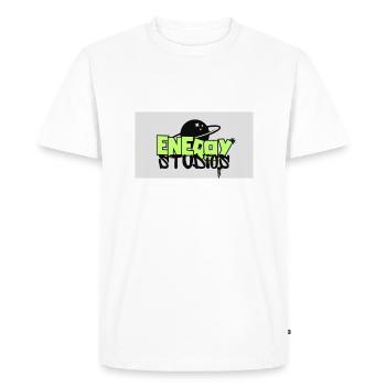 Energy Studios Entertainment - Men's Premium Organic T-Shirt - white - Front - Nico (187cm)
