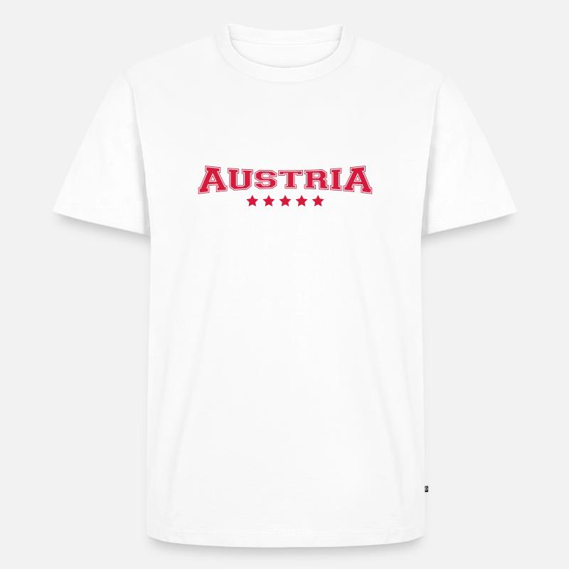Austria Design - Männer Premium Bio T-Shirt - Weiß